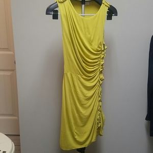 MM Couture Chartreuse Dress Medium